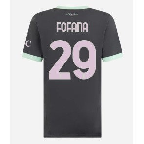 AC Milan Youssouf Fofana #29 Dámské Alternativní Dres 2024-25 Krátký Rukáv